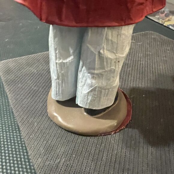 APEX Paper Mache Christmas Carolers Young Lady Red Dickens Vtg Holiday Decor - Picture 4 of 15